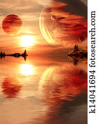 Fantasy sunset Fantasy sunset