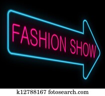 Fashion show concept. Fashion show concept.