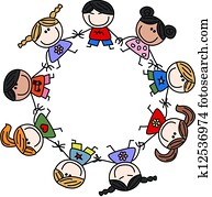 felfordulás etnikai, gyerekek, barátság