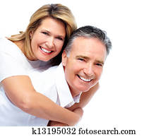 feliz, 3º edad, pareja.