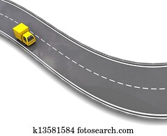 felszabadítás teherkocsi, képben látható, út