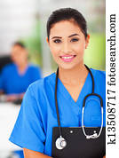 female medical nurse in the office