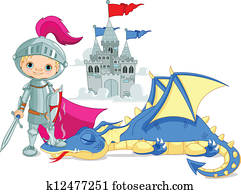 feuerdrachen, und, ritter feuerdrachen, und, ritter