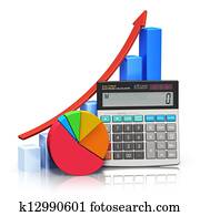 finansiel fremgang, og, bogholderi, begreb