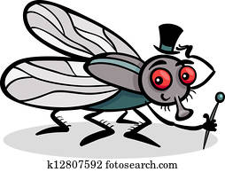 fliege, insekt, karikatur, abbildung fliege, insekt, karikatur, abbildung