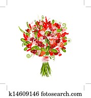 Floral bouquet for your design Floral bouquet for your design