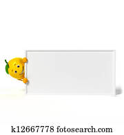 Food character - lemon Food character - lemon