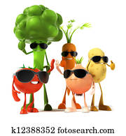 food character - vegetable 