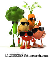 Food character - vegetable Food character - vegetable
