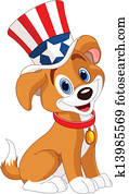 Fourth of July puppy Fourth of July puppy