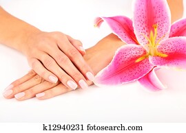 frau, in, a, nagelstudio, annahme, a, nagelkosmetik frau, in, a, nagelstudio, annahme, a, nagelkosmetik