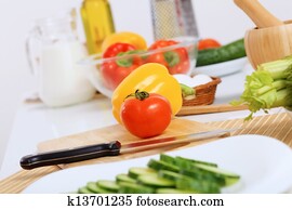 Fresh cut vegetables