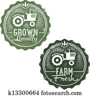 Fresh Farm Locally Grown Stamps Fresh Farm Locally Grown Stamps