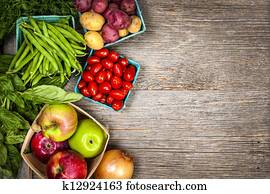 Fresh market fruits and vegetables Fresh market fruits and vegetables