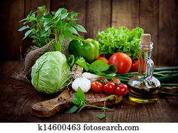 Fresh organic vegetables