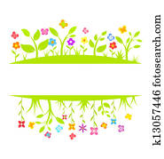 frühling, umrandungen frühling, umrandungen