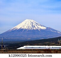Fuji and Train Fuji and Train