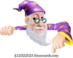 Fun Wizard Pointing Down Fun Wizard Pointing Down