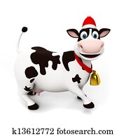Funny cow character Funny cow character