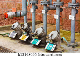 gas station refuelling area