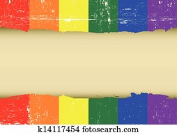 Gay rainbow scratched flag Gay rainbow scratched flag