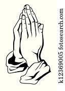 gebet, hand gebet, hand
