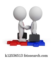 geschäftstreffen, 3d, person