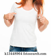 girl in white t-shirt