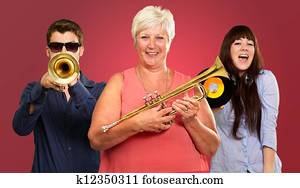 glad familie, nytelse, musikk