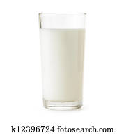 glass of milk isolated on white with clipping path included glass of milk isolated on white with clipping path included