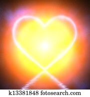 Glowing heart Glowing heart