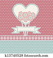 glücklich, mütter tag, karte, mit, blumen glücklich, mütter tag, karte, mit, blumen