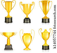 Gold trophy Gold trophy