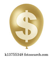 golden dollar ballon