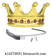 Google Glass and a golden crown Google Glass and a golden crown