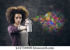 Graffiti artist Graffiti artist