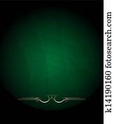 Green and gold elegance filigree vintage frame Green and gold elegance filigree vintage frame