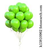Green balloons Green balloons