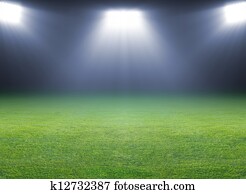 Green soccer field Green soccer field