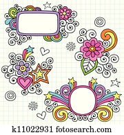 Groovy Frames and Border Doodles Groovy Frames and Border Doodles