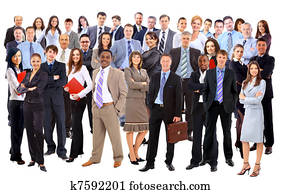 Group of business people. Isolated over white background Group of business people. Isolated over white background