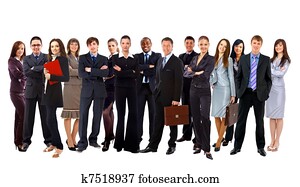 Group of business people. Isolated Group of business people. Isolated