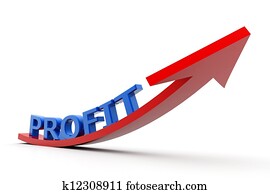 Growing profit graph Growing profit graph