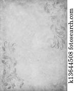 Grunge ورق الخلفية ب خمر التصميم الفيكتوري ألبوم الصور K9073161 Fotosearch