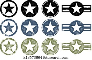 Grunge Military Stars Grunge Military Stars