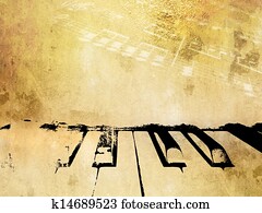 Grunge music background piano notes Grunge music background piano notes