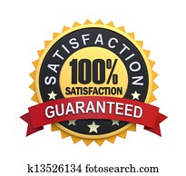 Guaranteed Label with Gold Badge Guaranteed Label with Gold Badge