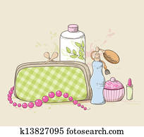 Handbag and cosmetics Handbag and cosmetics