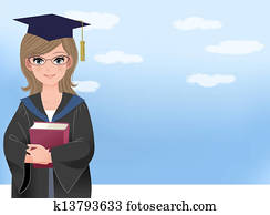 Happy graduating student