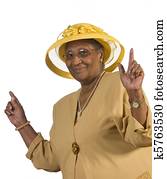 Happy Old Woman Dancing Happy Old Woman Dancing